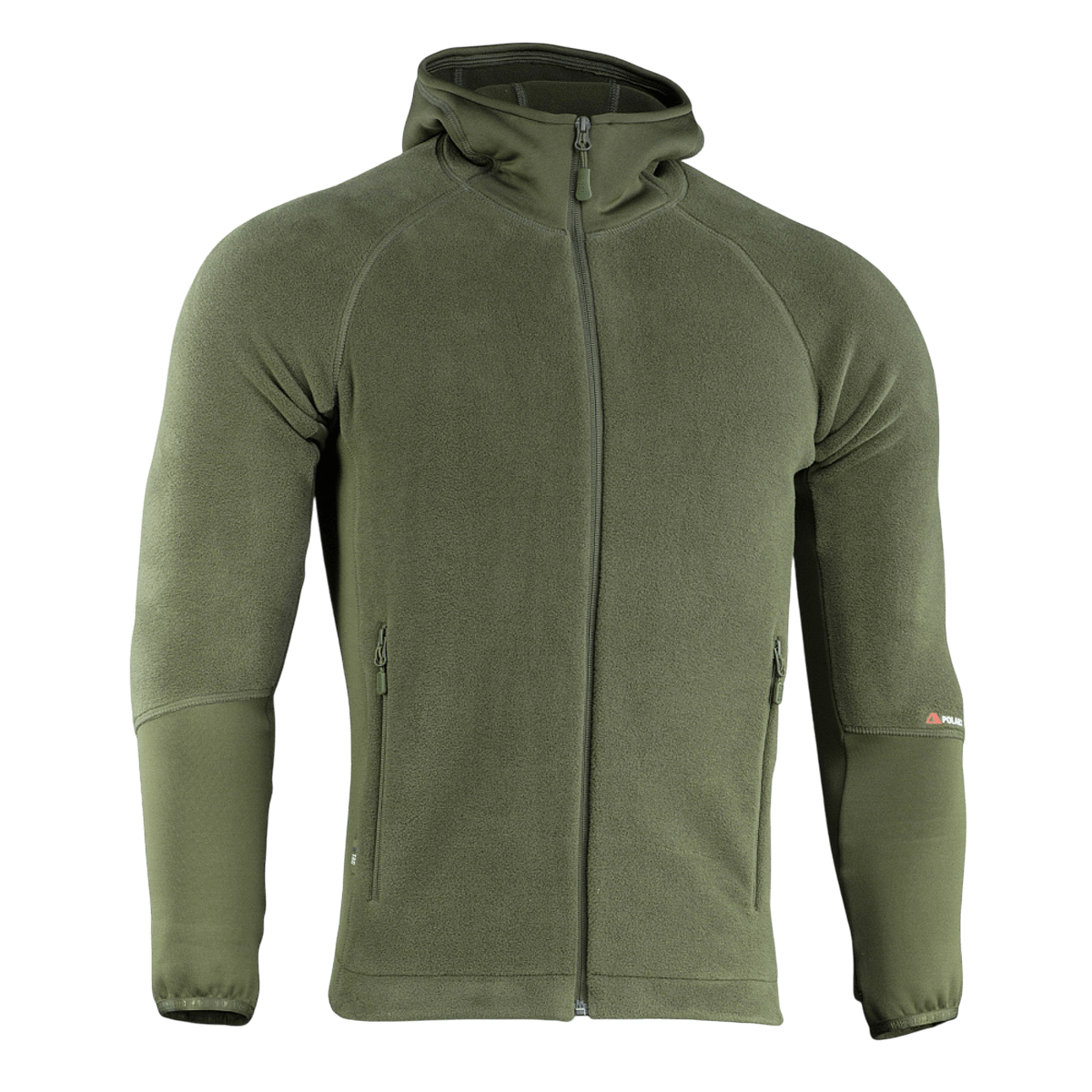 M-Tac Polartec Sport -huppari oliivinvihreänä, korkea lämmöneristys ja hengittävyys, valmistettu kehittyneestä Polartec®-materiaalista.