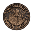 M-Tac Patch Til Valhall PVC viikinki-kuvioilla ja korpeilla, sopii univormuihin, laukkuun tai taktiseen varustukseen. Velcro-takapuoli, halkaisija 80 mm.