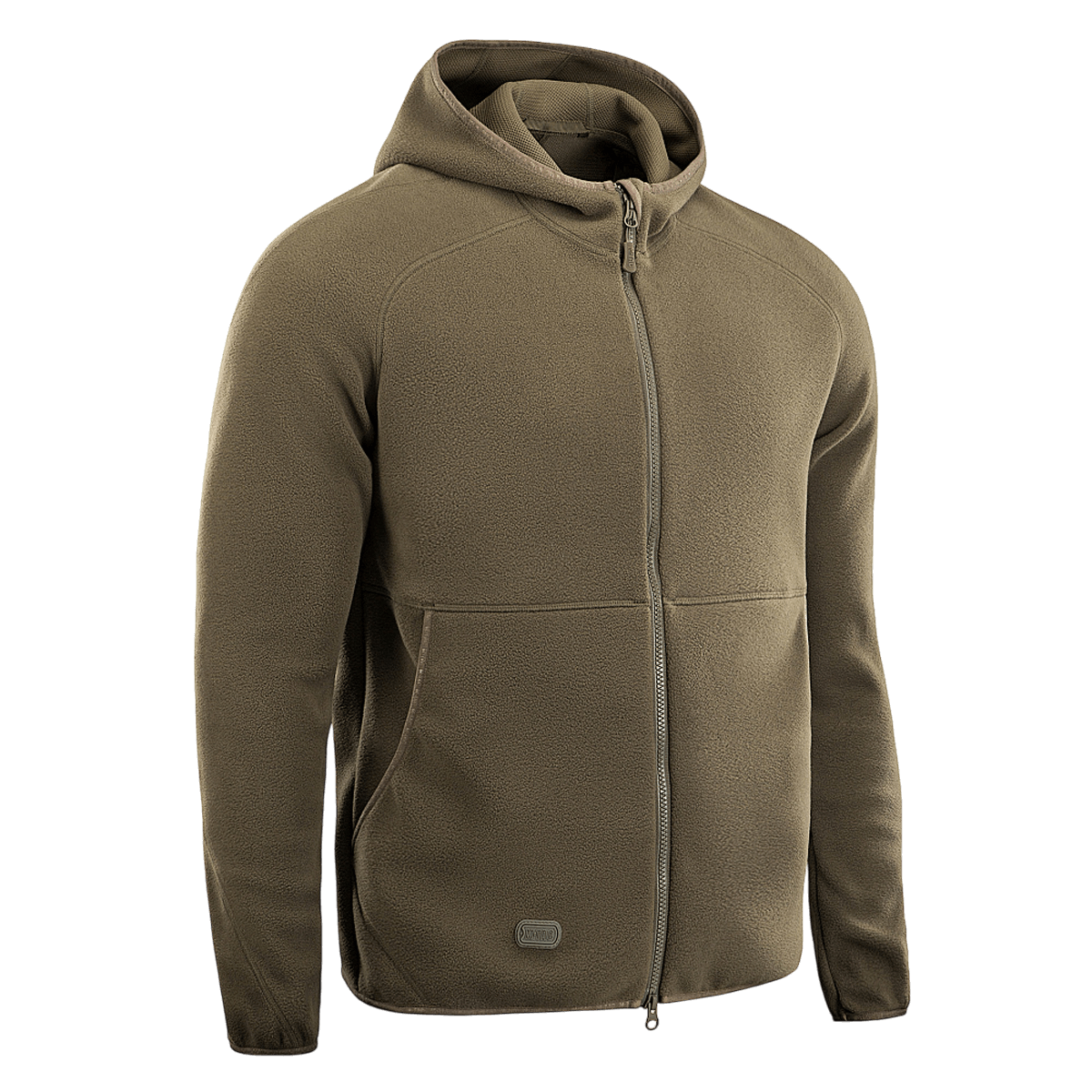 M-Tac Lite Microfleece Hættetrøje vaaleanruskeana, kevyt ja joustava materiaali hupulla ja vetoketjulla, sopii arkeen ja ulkoiluun.