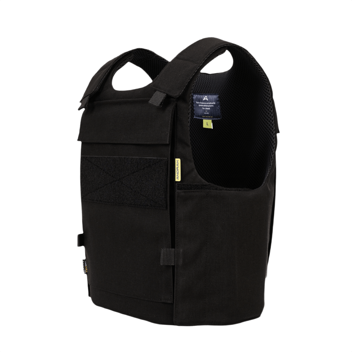 Musta Anorak Duty IV Cover ergonomisella muotoilulla, CORDURA® ja 3D SPACER Coolmax® fresh -materiaaleilla, ihanteellinen poliiseille ja aseistetulle henkilökunnalle.