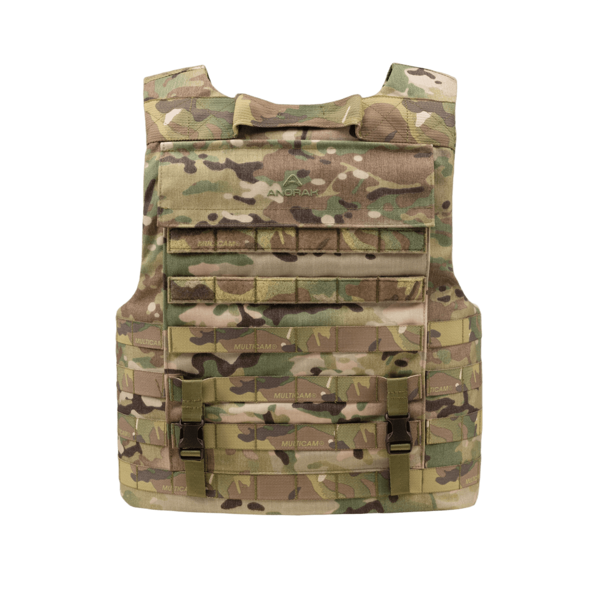 Anorak Rhodium® Tactical III MultiCam® pistos- ja luotiliivi, NIJ 0101.06 suoja teräviä esineitä vastaan.