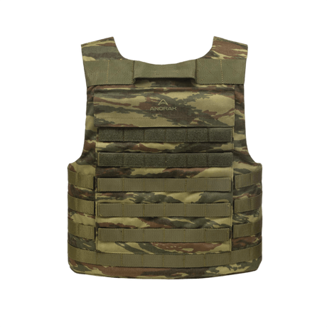 Anorak Rhodium® Tactical I pistos- ja luodinsuojaliivi, taso Level IIIA veitsisuojauksella, maastokuosi.