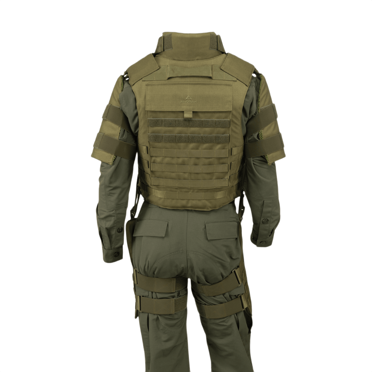 Anorak Titanium® Tactical II - full set takakuva, Level IIIA-suojattu pehmeä vartalosuojaliivi erikoisjoukoille