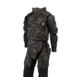 Anorak Chromium® Tactical II – täysi sarja MultiCam® pehmeä panssariliivi Level IIIA-suojauksella mustassa maastokuviossa.