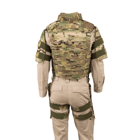 Anorak Titanium® Tactical II - full set MultiCam® pehmeä suojaliivi maksimaalisella Level IIIA-suojauksella ja laajalla kehon suojauksella
