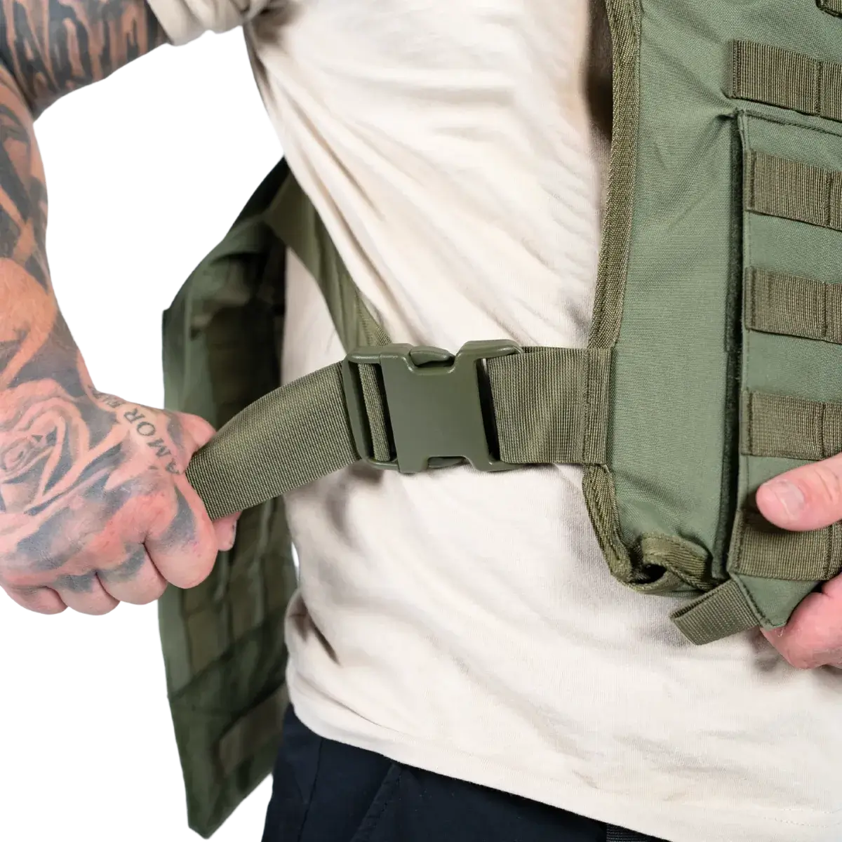 EA Plate Carrier vihreä — tuotekuva.
