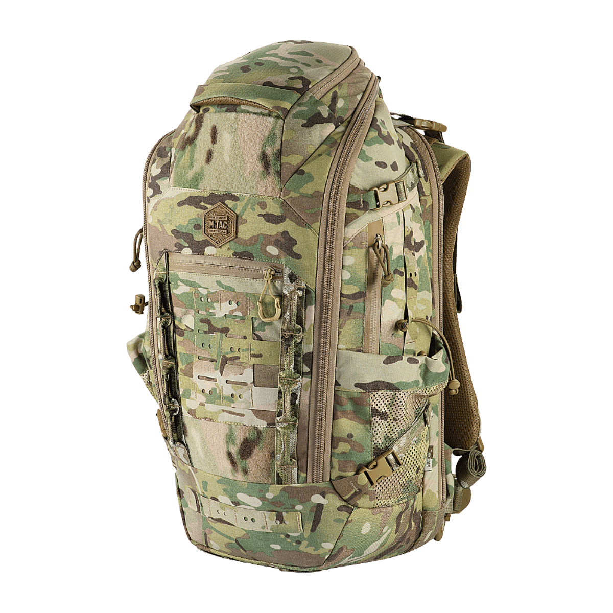 M-Tac Rygsæk Gen. III Elite – Small, multicam Cordura 500D/1000D, modulaarinen MOLLE-järjestelmä ja ergonominen muotoilu, galleria-asento 1.