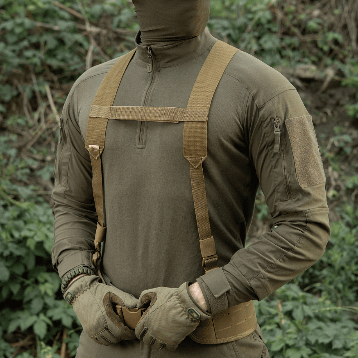 M-Tac Elite -taktisen vyön olkahihnat, kestävä MIL-SPEC-webbing, säädettävä pituus ja kestävä rakenne, galleria, sijainti 1