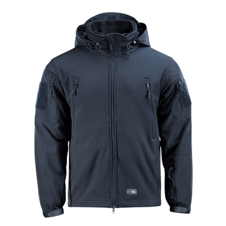 M-Tac Soft Shell Jakke med Liner irrotettavalla fleecelinerillä ja vetoketjulla, suojaa huonoa säätä vastaan, kevyt muotoilu.