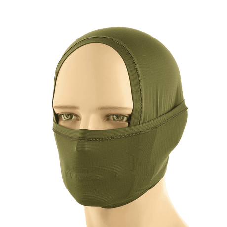 M-Tac Polartec Vent Tube Scarf mallinuken päällä vihreänä, monikäyttöinen kaulahuivi ja kasvomaski, kosteutta siirtävä ja nopeasti kuivuva materiaali