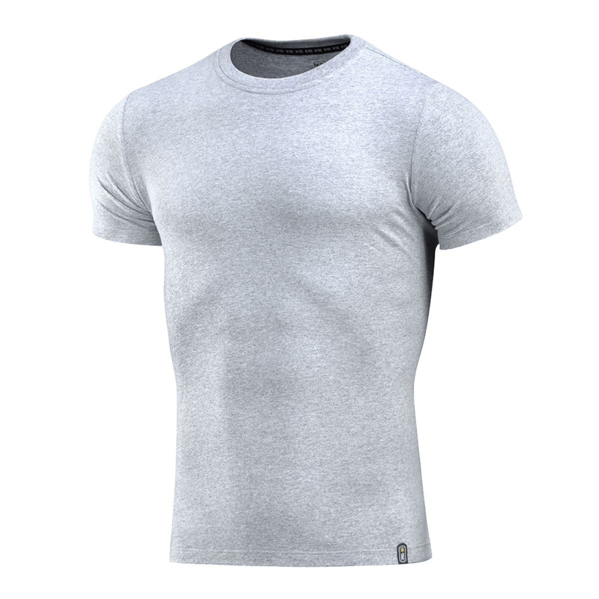 M-Tac T-Shirt 93/7 Summer vaaleanharmaana, puuvillaa ja elastaania mukavuutta varten kesällä.