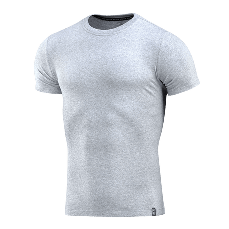 M-Tac T-Shirt 93/7 Summer vaaleanharmaana, puuvillaa ja elastaania mukavuutta varten kesällä.