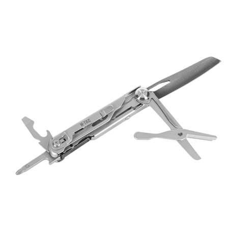 M-Tac Type 3 Foldekniv (5-i-1) Rustfrit Stål, kompakti monoveitsi ruostumattomasta teräksestä, veitsenterä, ruuvimeisselit, pullonavaaja ja sakset.