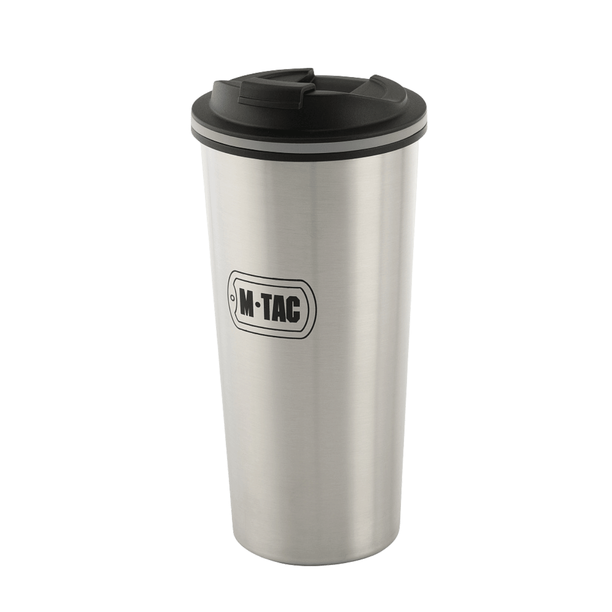 M-Tac 450 ml termosmuki venttiilillä ruostumattomasta teräksestä, sopii kuumiin ja kylmiin juomiin, tarjoaa kätevän nokan ja venttiilin helppoon juomiseen