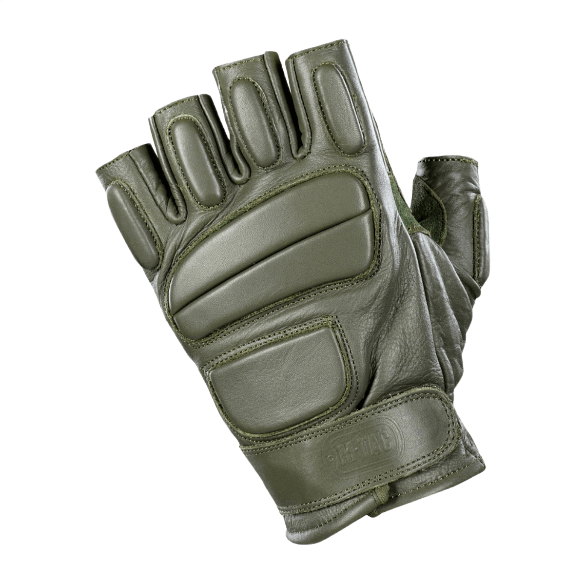M-Tac Fingerløse Handsker Assault Tactical Mk.1 nahkaa, nyrkkatyynyillä ja säädettävällä velcrolla aseenkäsittelyyn