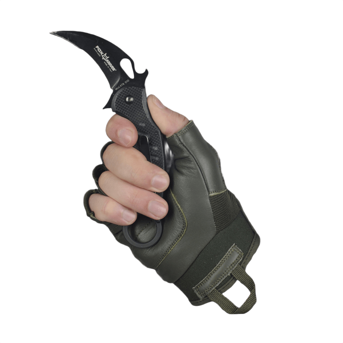 M-Tac sormiottomat hanskat Assault Tactical Mk.4 nahkavahvistuksella aseenkäsittelyyn.