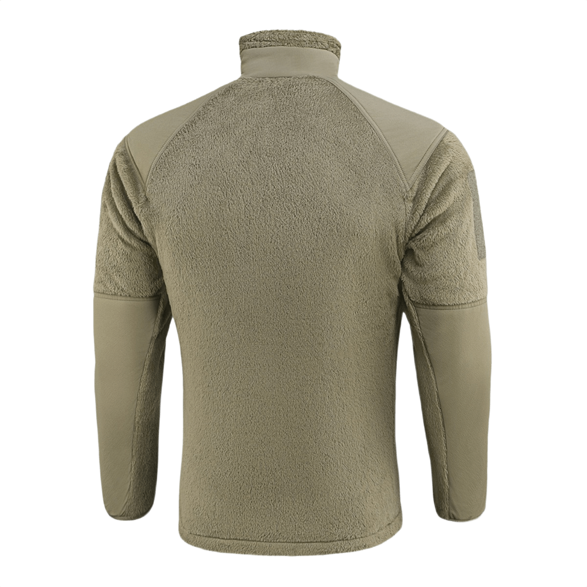 M-Tac Battle Fleece Polartec -takki nähtynä takaa anatomisella istuvuudella ja kulutussuojalla, sopii sotilas- ja poliisikäyttöön.
