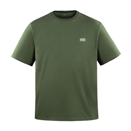 M-Tac Cotton HARD T-paita oversize-leikkauksella, 100% puuvillaa, vihreä, heijastava logo rinnassa, sopii päivittäiseen mukavuuteen ja liikkumiseen.