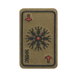 M-Tac Patch Kort Helm of Horror (brodeerattu) viikinkiaikainen Ægishjálmur-symboli, brodeerattu Cordura 500D:hen, kestävä ja kulutusta kestävä.