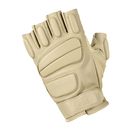 M-Tac Fingerløse Handsker Assault Tactical Mk.1 oikea käsine, beige, vahvistettu kämmen ja säädettävät velcro-manseetit