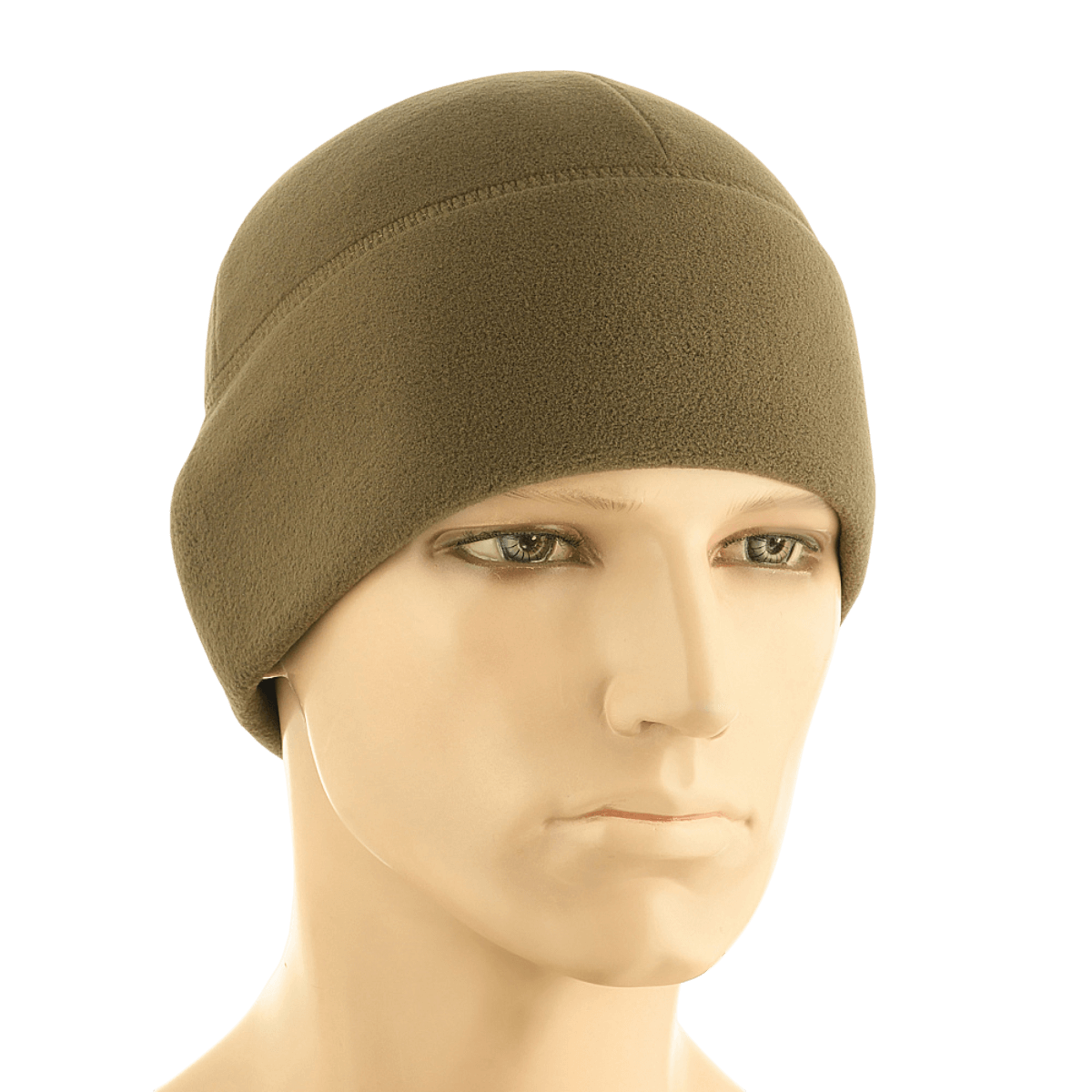 M-Tac Fleece Polartec Watch Cap kestävässä ruskeassa fleecessä, sopii ulkoiluun kylmissä olosuhteissa.