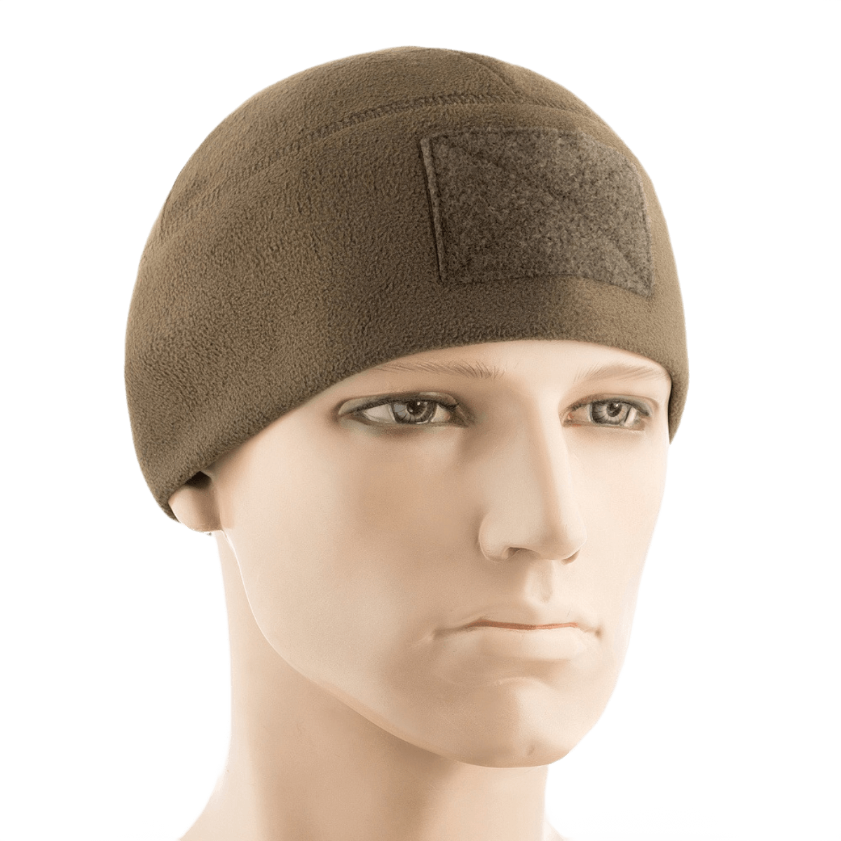 M-Tac Fleece Tactical Watch Cap Beanie m. Patch Panel päässä, täydellinen viileään säähän ja taktiseen käyttöön