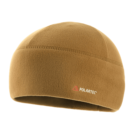 M-Tac Fleece Watch Cap Light Polartec ruskeana, talvihattu kestävästä Micro Series fleecestä, sopii suojaksi kylmää ja tuulta vastaan.