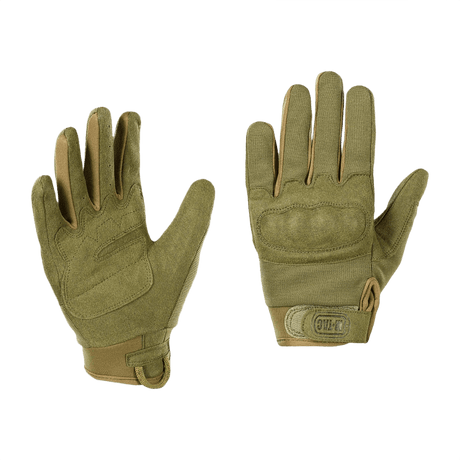M-Tac Assault Tactical Mk.5 -käsineet integroidulla nyrkkisuojalla ja keinonahalla, soveltuvat ampumiseen ja taktiseen käyttöön.