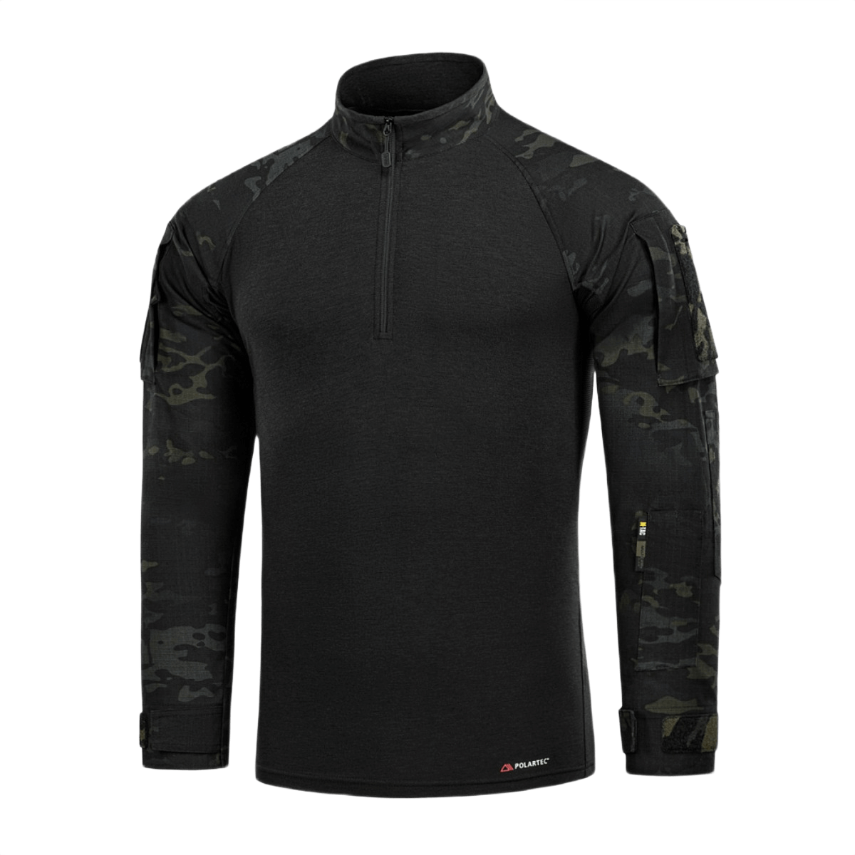 M-Tac Combat Shirt Gen.II Pro NYCO Extreme Black Multicam -kuosissa Polartec-materiaalilla, sopii eri ilmastoihin.