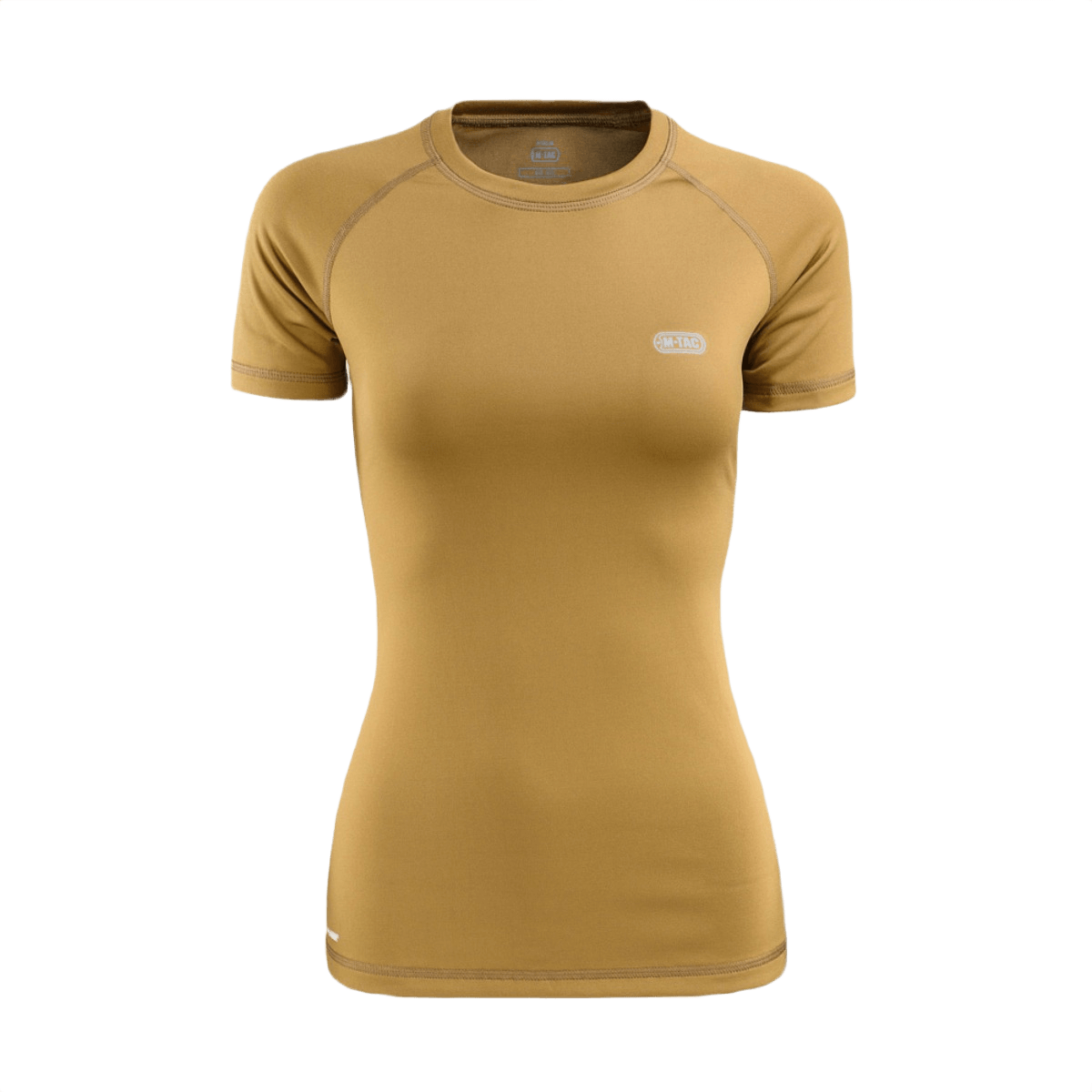 M-Tac T-shirt Ultra Light Polartec Lady, ruskea, sopii treeniin ja arkeen, valmistettu Power Dry®-materiaalista, anatominen naisten leikkaus.