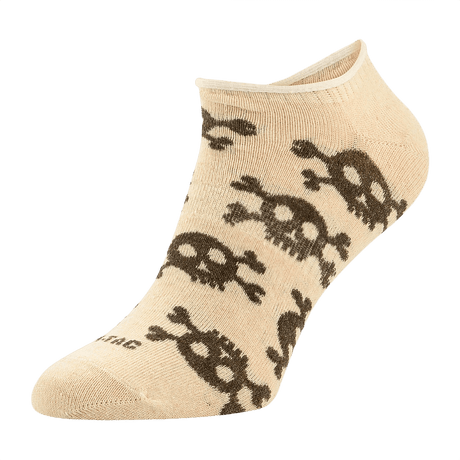 M-Tac kevyt kesäsukat Pirate Skull, kevyet ja hengittävät sukat ergonomisella istuvuudella, sopivat urheiluun ja arkeen lämpimällä säällä.