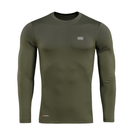 M-Tac Level I Polartec Thermal Shirt oliivinvihreänä, ihanteellinen talveen Power Dry® -materiaalista lämpimänä ja nopeasti kuivuvana aluspaitana.