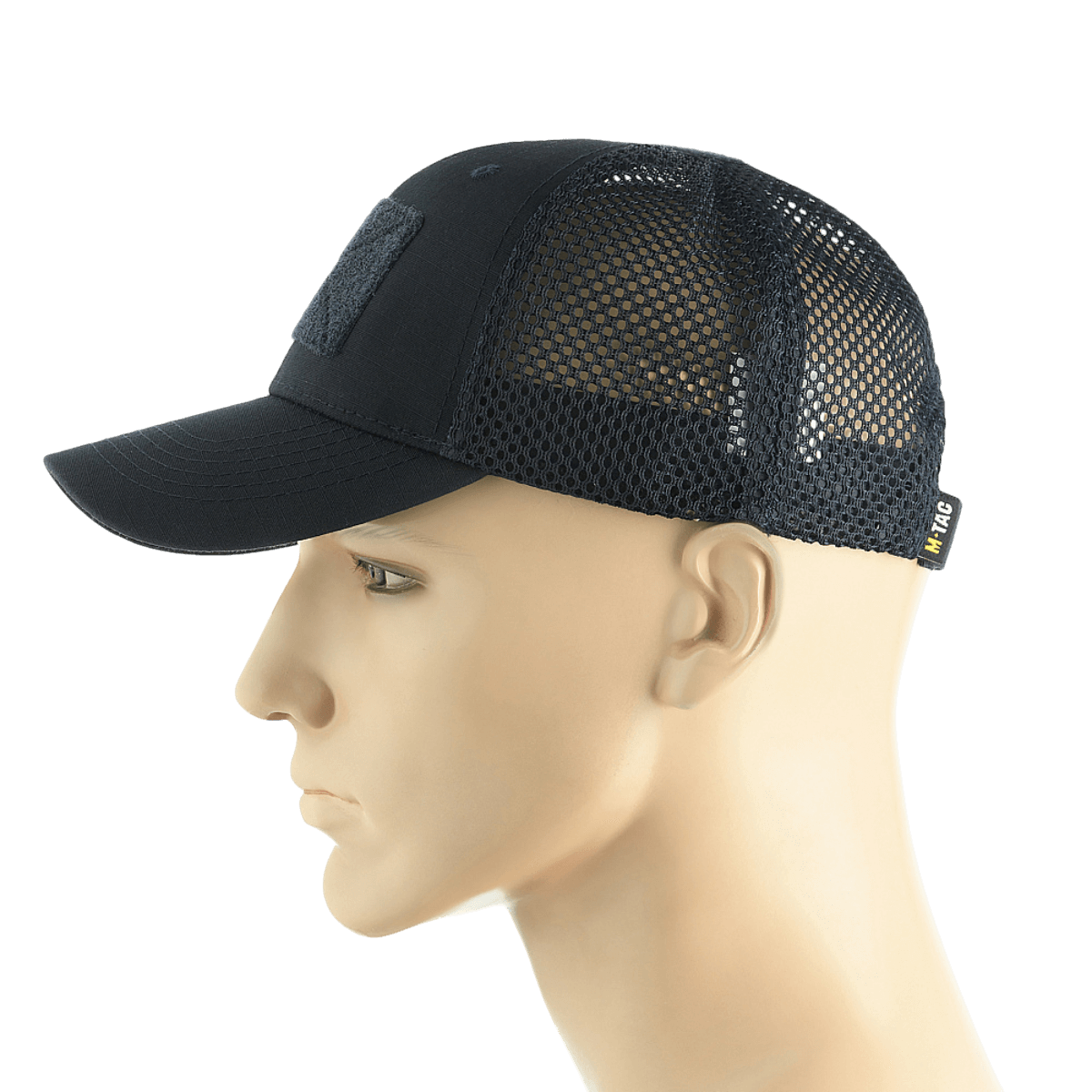 M-Tac Mesh Flex Ripstop Baseball Cap Velcro-kiinnityksellä kesä- ja taktiseen käyttöön, ventilaatio-paneelit ja säädettävä istuvuus.