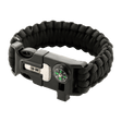 M-Tac Paracord-rannekoru sytyttimellä, kompassilla ja pillillä ulkoiluun ja selviytymiseen.