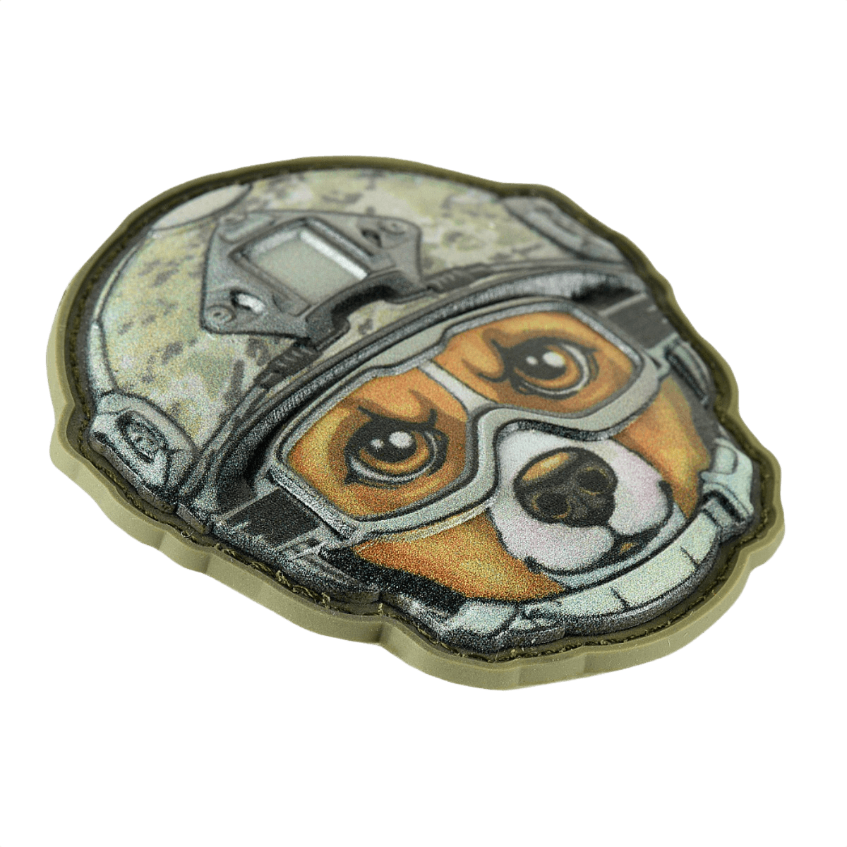 M-Tac Patch Emoji #11 3D PVC-efektillä ja Velcro-kiinnityksellä, hauska moraalimerkki vaatteisiin tai varusteisiin, ilmaisee tunteita ilman sanoja, koko 6.5 cm.
