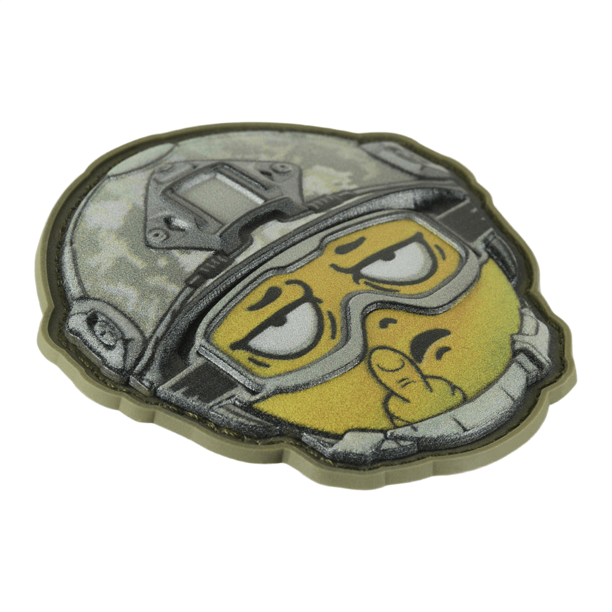 M-Tac Patch Emoji #24 3d-efektillä ja velcrolla. Taktinen PVC-morale-patch, hauska lisä vaatteisiin, laukkuun tai varusteisiin. Koko 6.5x6.5 cm.