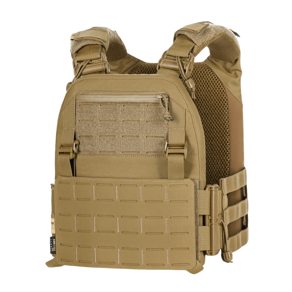 M-Tac Plate Carrier Cuirass FAST Elite Gen.II kestävästä Cordura 500D:stä, pikalukot ja pidennettävät olkahihnat taktiikkaan.