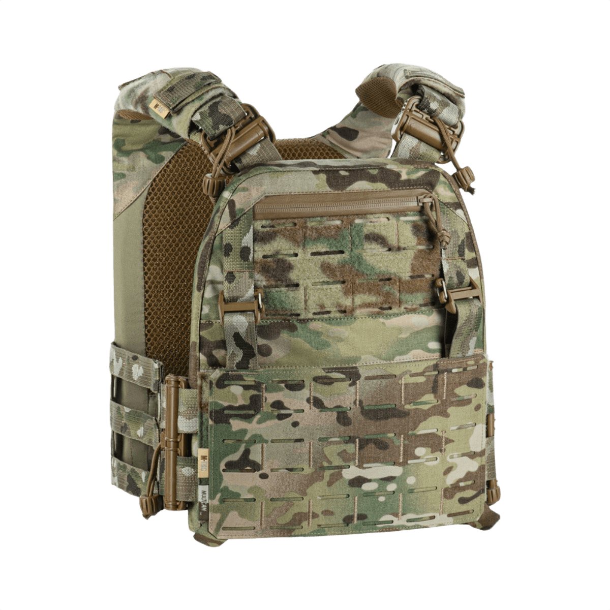 M-Tac Plate Carrier Cuirass FAST Elite Gen.II Cordura 500D:stä, edistynyt taktinen liivi ESAPI Medium -levyille, camo-kuvio.