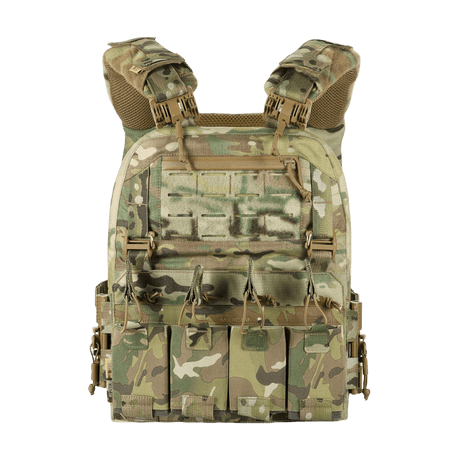 M-Tac Plate Carrier Cuirass FAST XL QRS suojaliivi Cordura 500D:stä 3D-meshillä mukavuutta ja ilmanvaihtoa varten.