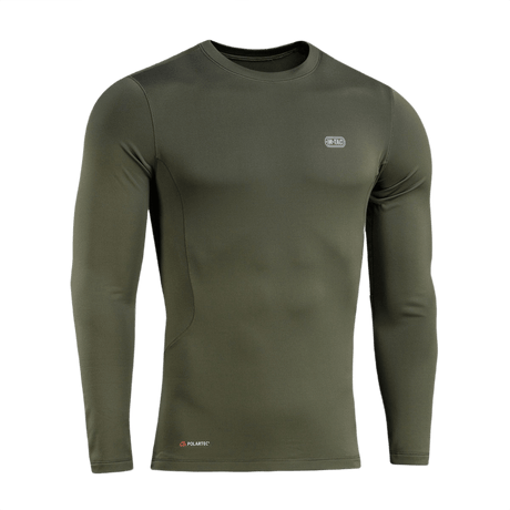 M-Tac Level I Polartec Thermal Shirt oliivinvihreänä, ihanteellinen termialuspaita Power Dry® -materiaalista, anatominen istuvuus ja litteät saumat.
