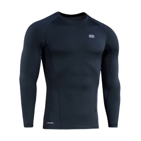 M-Tac Level I Polartec Thermal Shirt mustana, anatominen istuvuus ja Power Dry® -materiaali talvikäyttöön aluspaitana.