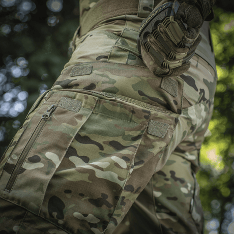 M-Tac Shorts STURM Gen.II Nyco Extreme camo, nähty takaa, yksityiskohtanäyttö.