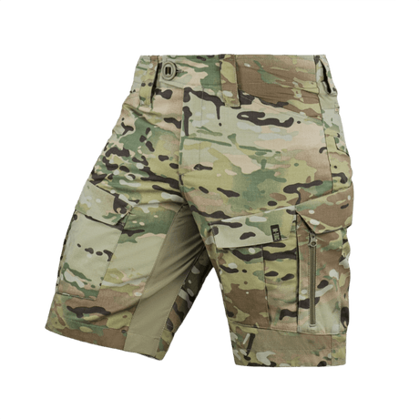 M-Tac Shorts STURM Gen.II Nyco Extreme camo-kuvio, nelisuuntainen stretch ja vahvistukset, ihanteellinen taktiseen käyttöön ja ulkoiluun.