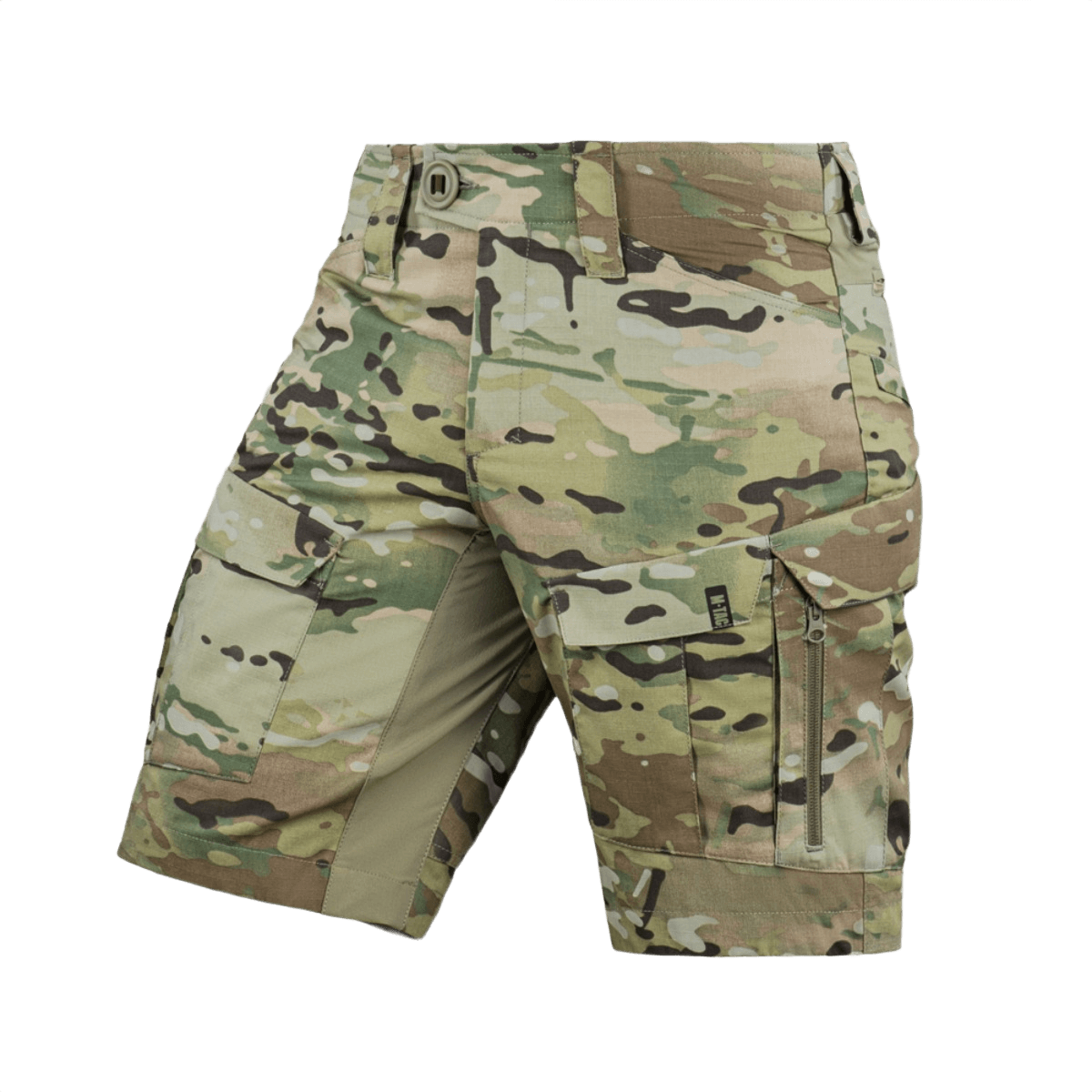 M-Tac Shorts STURM Gen.II Nyco Extreme camo-kuvio, nelisuuntainen stretch ja vahvistukset, ihanteellinen taktiseen käyttöön ja ulkoiluun.