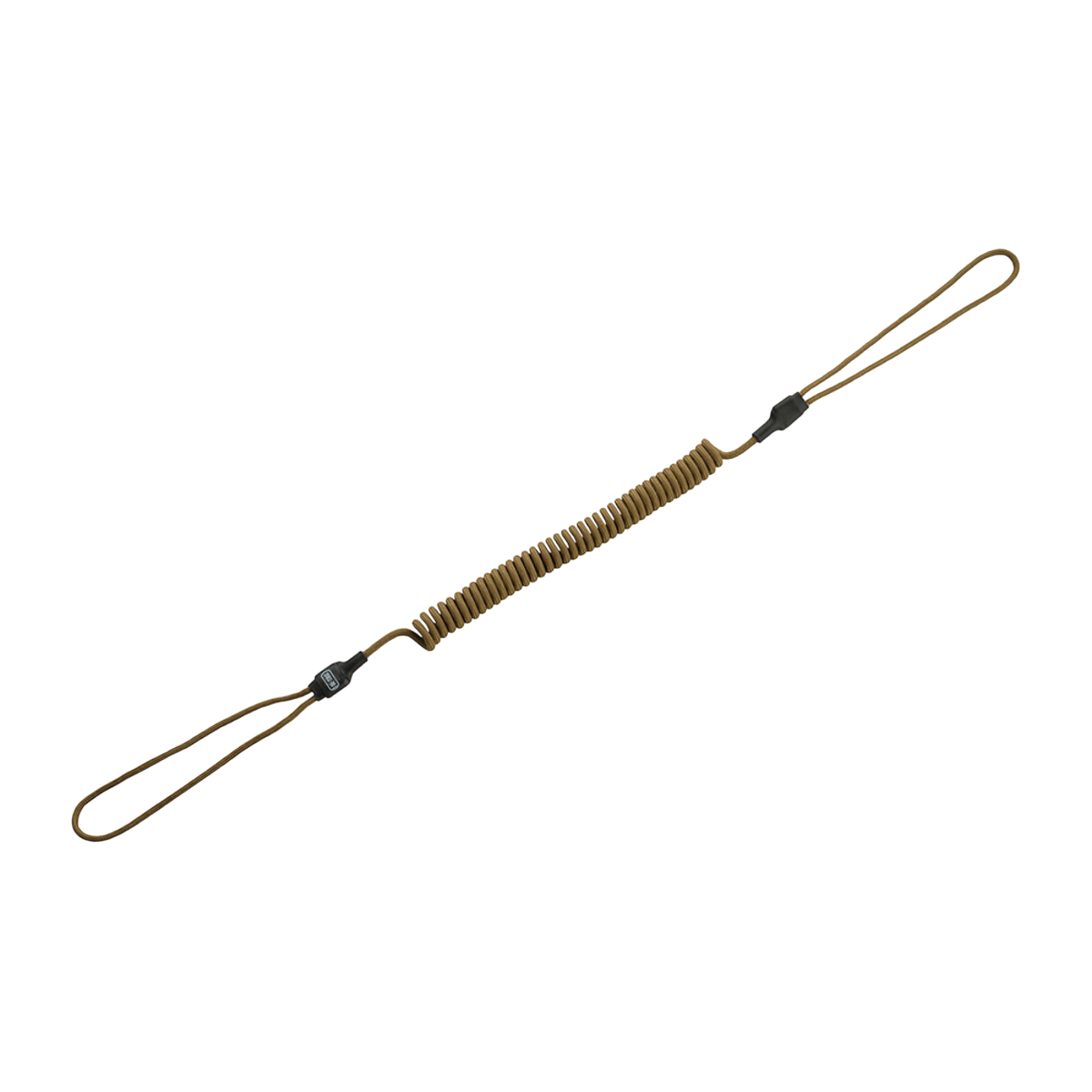 M-Tac Safety Cord Medium Universal spiraalimuotoilu varusteiden ja aseiden suojaamiseen, MOLLE-yhteensopiva ja joustava kiinnitys.