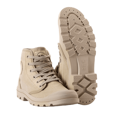 M-Tac Sneakers ulkoiluun, klassinen malli, 6 nauharenkasta, takaosan vahvike, leveät polyesterin nauhat ja joustava ulkopohja.