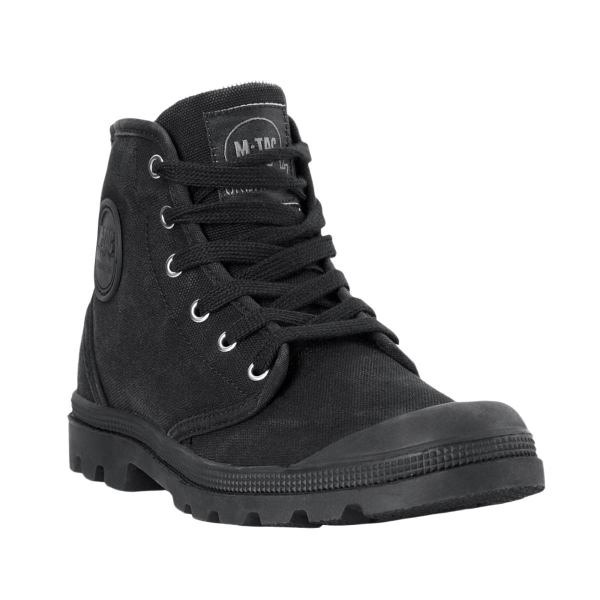 M-Tac Sneakers mukavat kengät vulkanisoidulla kumipohjalla ja metallisilla nauharenkailla, sopivat ulkoiluun ja urheiluun.