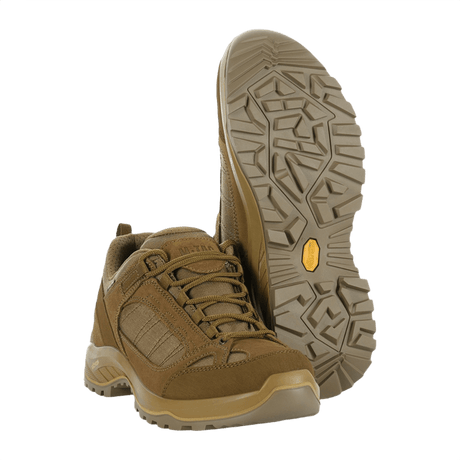 M-Tac Sneakers Tactical Demi-Season Pro Line, kestävät kengät suede- ja Cordura-materiaaleista, patentoitu Vibram-pohja, ruskea.