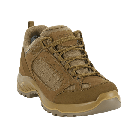 M-Tac Sneakers Tactical Demi-Season Pro Line suede- ja Cordura-materiaaleista joustavalla, liukumista estävällä Vibram-pohjalla, taktisiin tehtäviin.