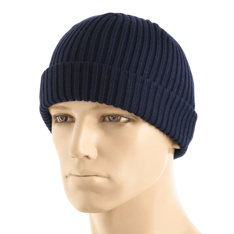 M-Tac Watch Cap 100% Akryl tummansininen neulospipo, ihanteellinen kylmään säähän, kaksoiskäänne lisälämmöksi, valmistettu 100% Akryl.